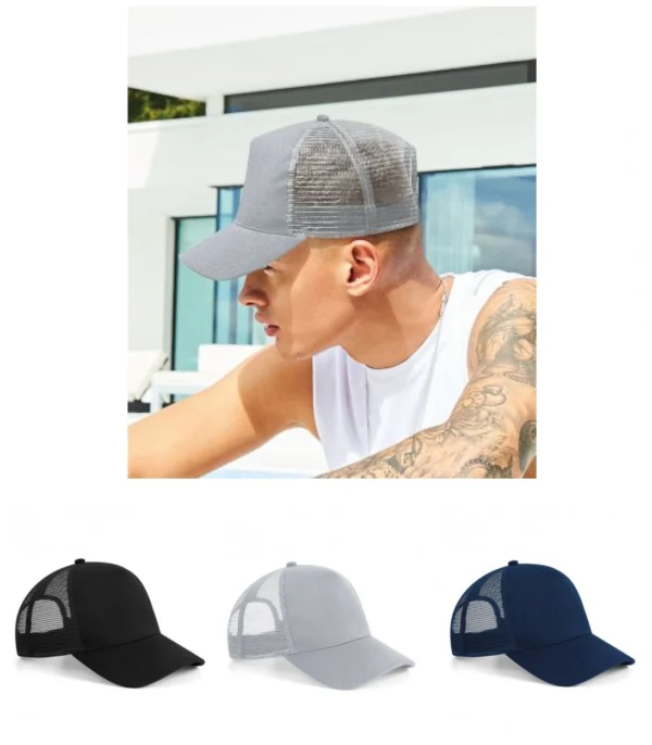 Beechfield BB642 Microknit Snapback Trucker Cap